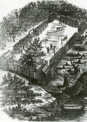 Sketch of Fort Boonesborough